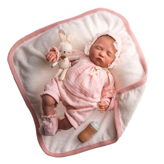 Reborn Doll | Berenguer Classics 17" Weighted Hand Painted Soft Vinyl | Limited Edition | Sofia | Pink |