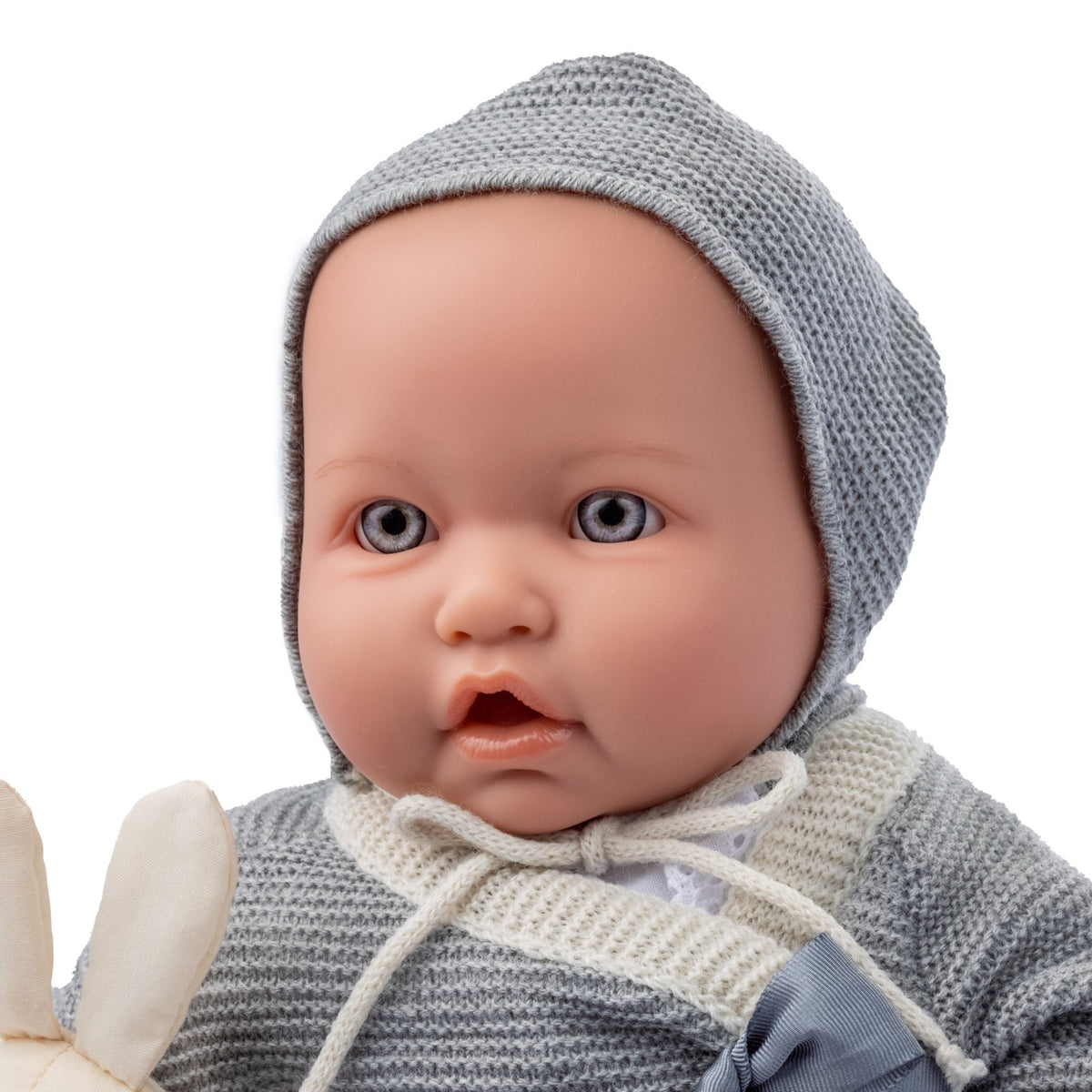 JC Toys La Baby Original Gray Collection Gift Set 17" Soft Body with Bright Sparkling Eyes
