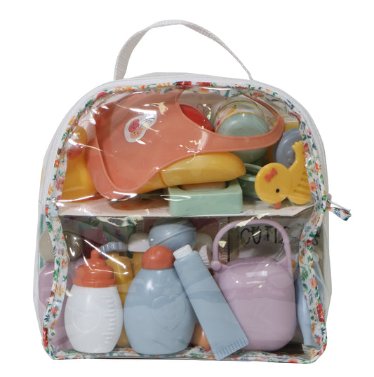 JC Toys For Keeps! 29 Pcs Baby Doll Essentials Accessory Bag