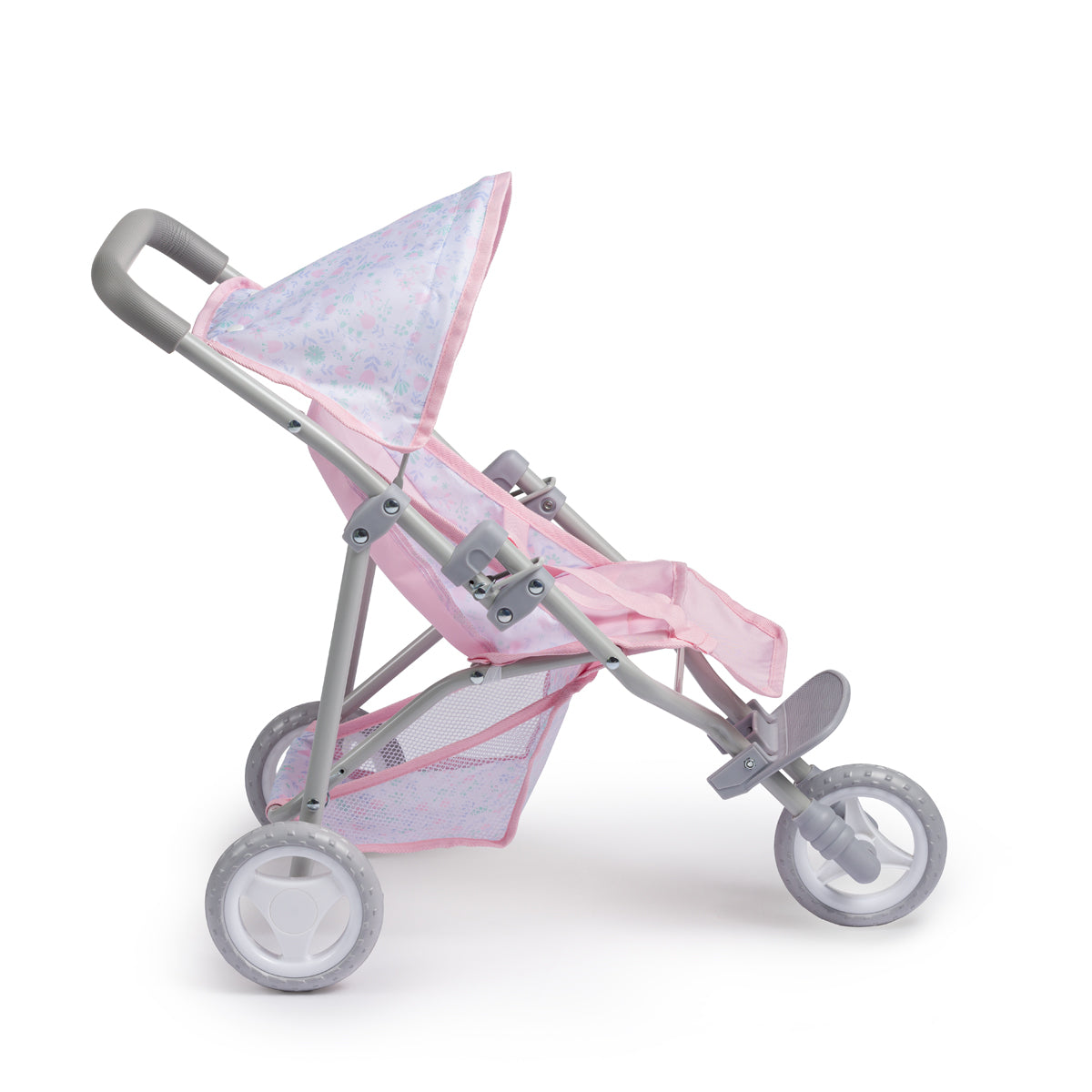 JC Toys - Berenguer Boutique Playtime | Deluxe Folding Jogger | Royal Pink Collection | for Dolls up to 20" | Ages 3+