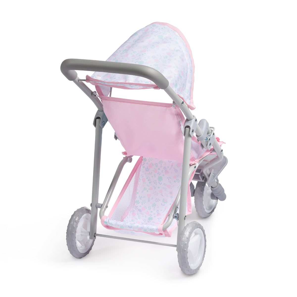 JC Toys - Berenguer Boutique Playtime | Deluxe Folding Jogger | Royal Pink Collection | for Dolls up to 20" | Ages 3+