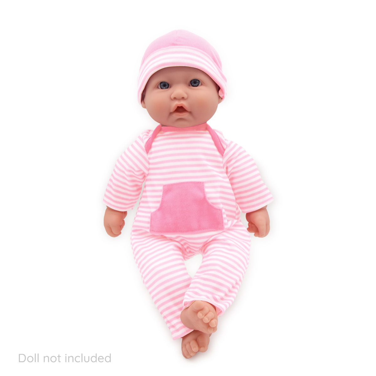 Berenguer Boutique ® FASHION Clothing for 14"-16" Dolls - Light Pink Stripe 2 Piece.