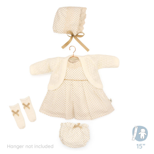 Multi Piece Royal Theme Outfit for La Newborns and other 15" Dolls (18793)