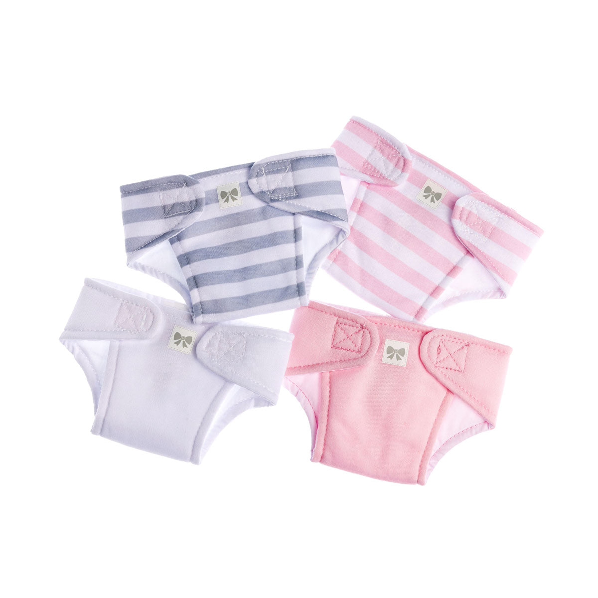 JC Toys Baby Doll Eco Diapers 4 Pack Fits dolls 14 to18 inch in Pink JC Toys Group Inc. JC Toys Baby Doll Eco Diapers 4 Pack Fits dolls 14 to18 inch in Pink JC Toys Group Inc.