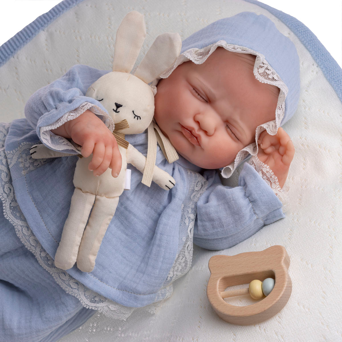 Reborn Doll | Berenguer Classics 17" Weighted & Hand Painted Soft Vinyl | Limited Edition | Mateo | Blue |