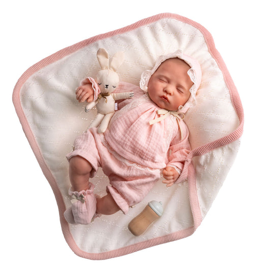 Reborn Doll | Berenguer Classics 17" Weighted Hand Painted Soft Vinyl | Limited Edition | Sofia | Pink |