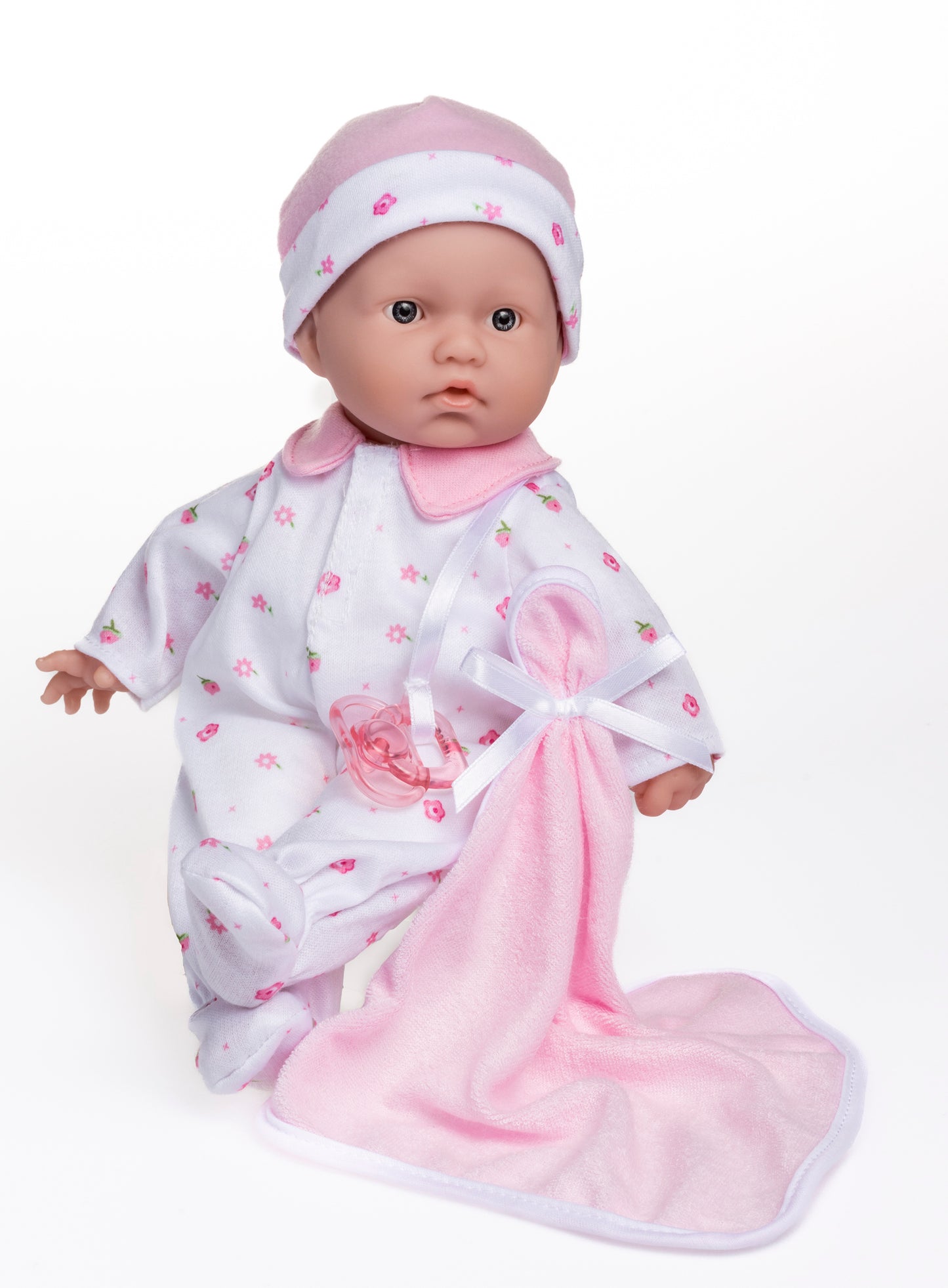 JC Toys, La Baby 11 inch Soft Body Baby Doll in Pink With Realistic Features