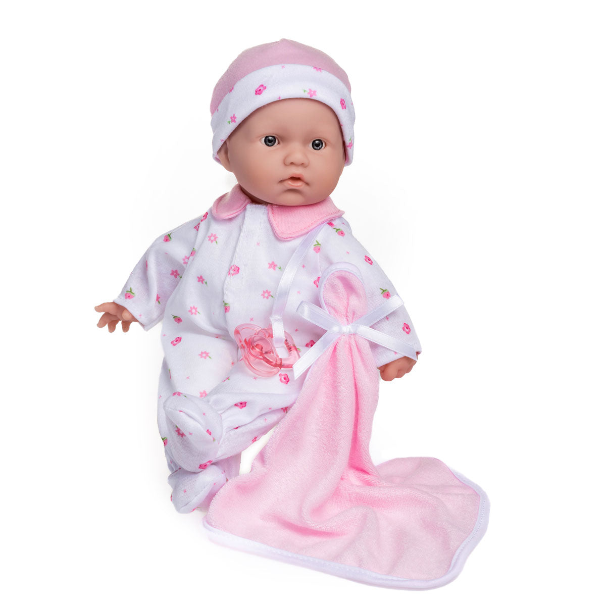 JC Toys, La Baby 11 inch Soft Body Baby Doll in Pink With Realistic Features