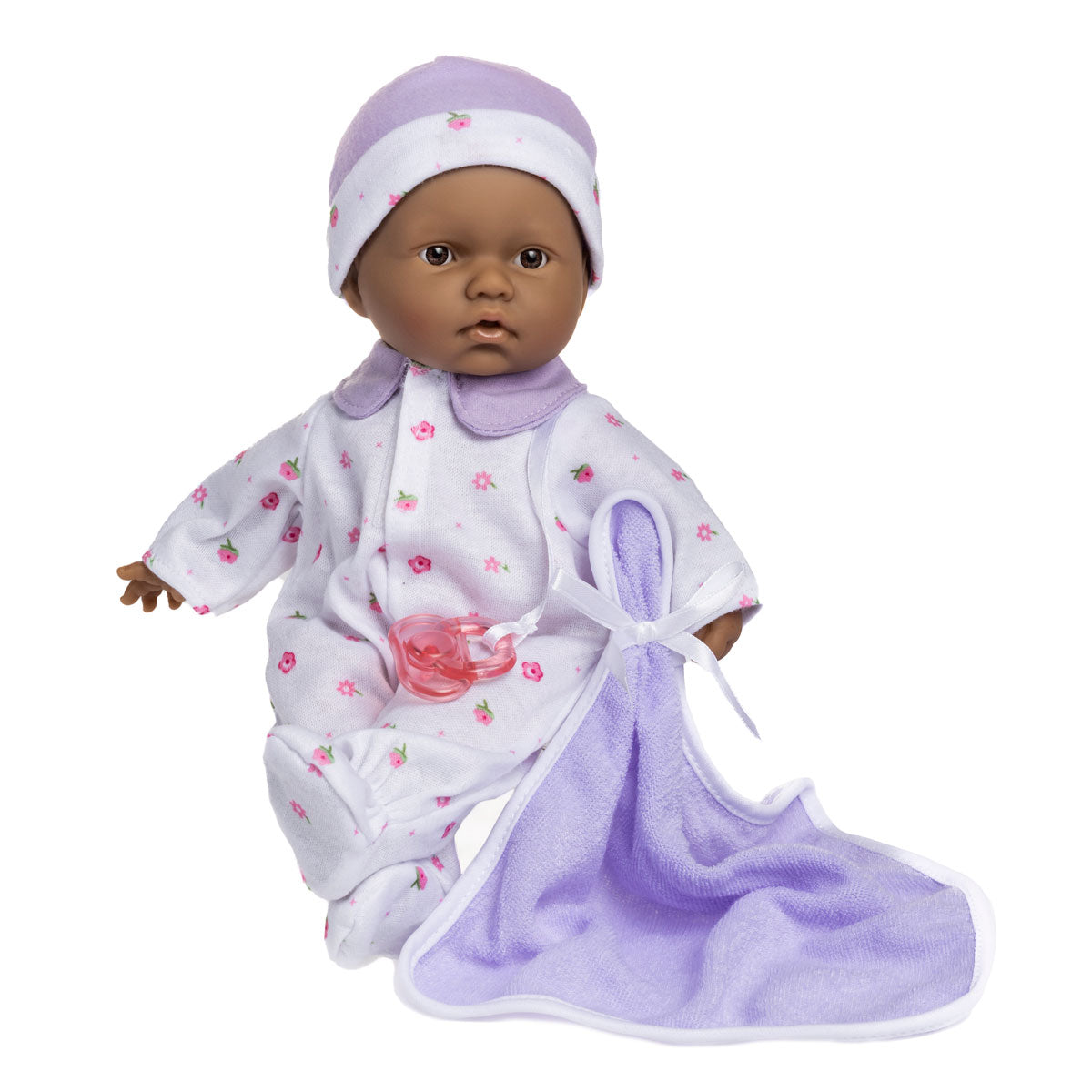 La Baby 11 inch soft body doll with hat, pacifier and blanket, safety tested for children 12 months and up