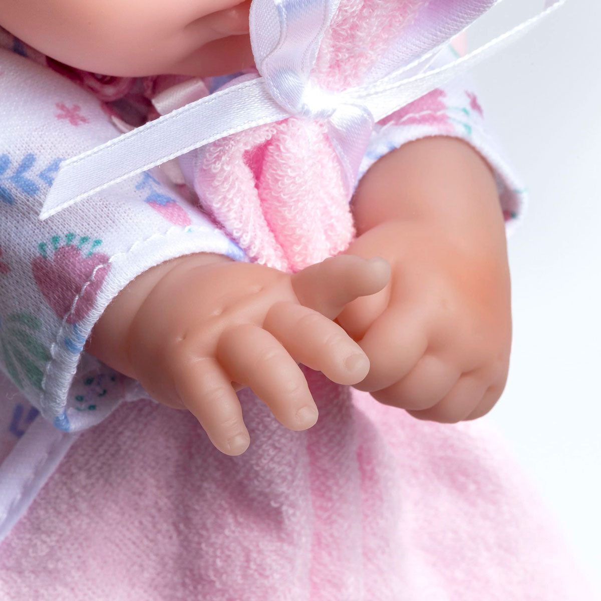 La Baby ® 11" Mini Soft Body Baby Doll White / Pink w/ Blanket & Pacifier.