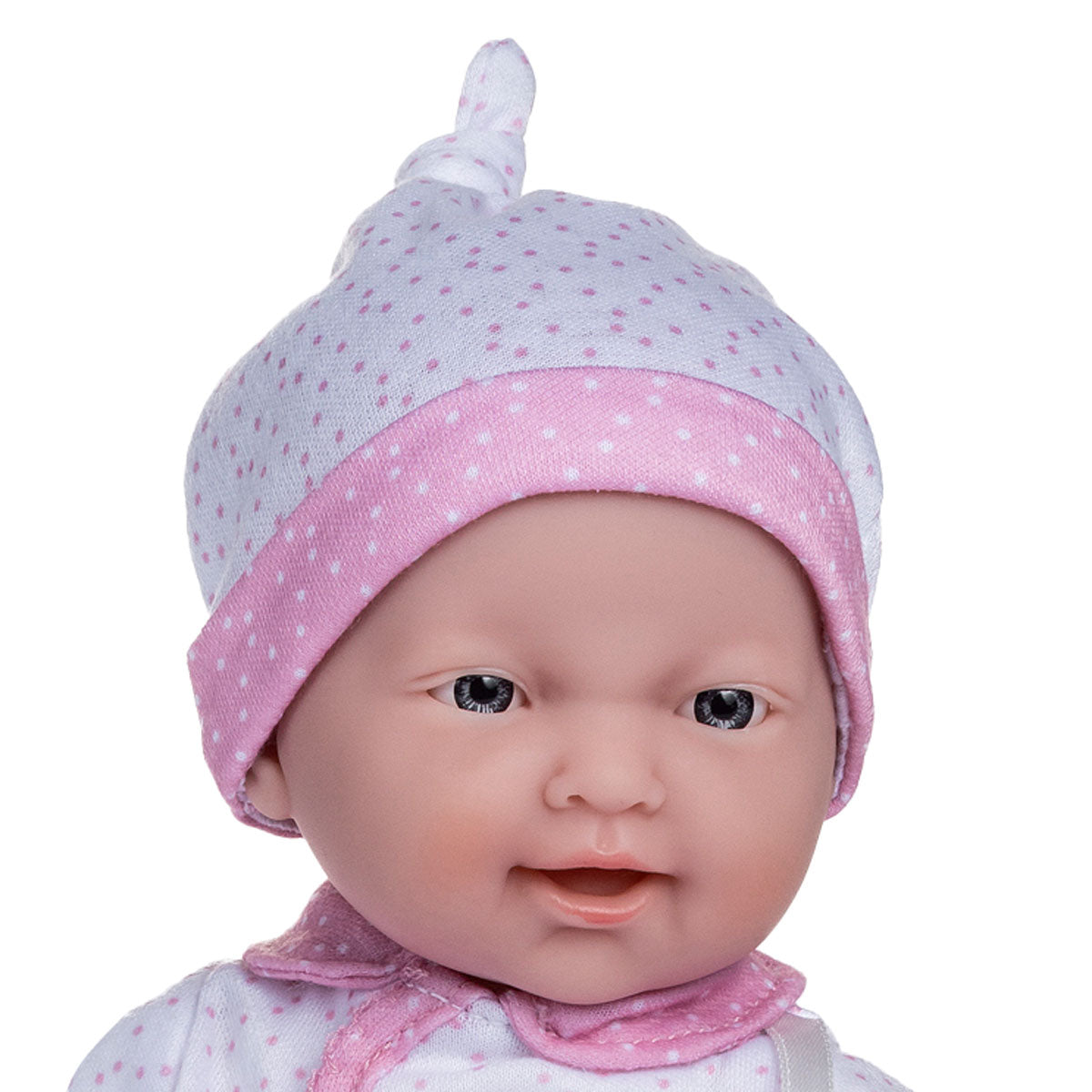 La Baby ® 11" Mini Soft Body Baby Doll White Onesie w/ Blanket & Pacifier.