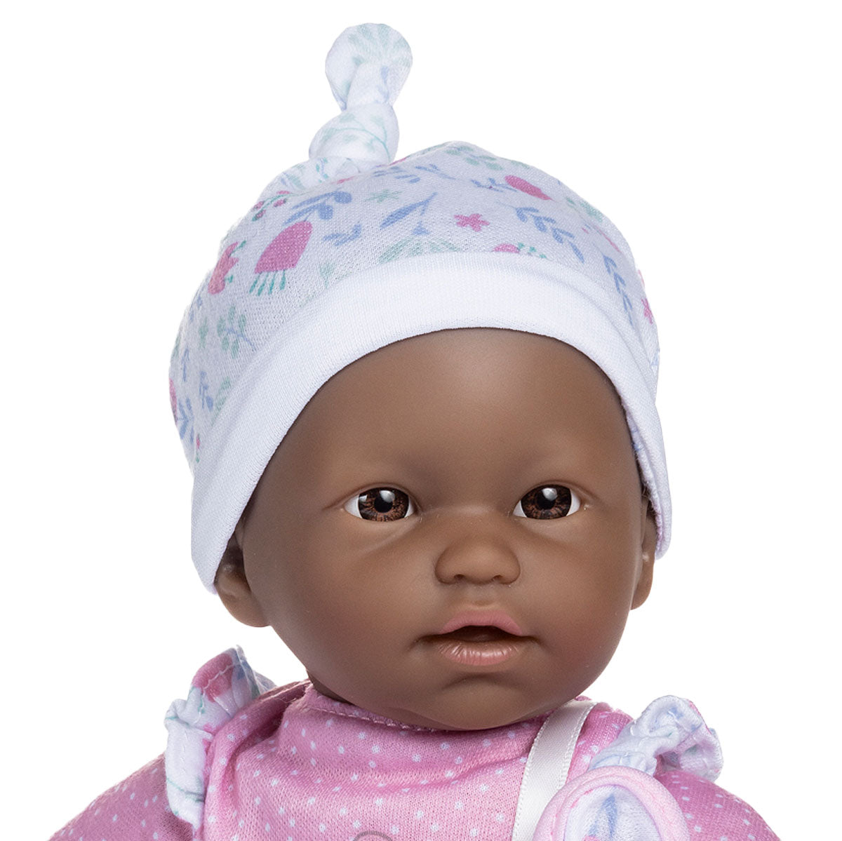 La Baby ® 11" Mini Soft Body Baby Doll Pink/White w/ Blanket & Pacifier. African American