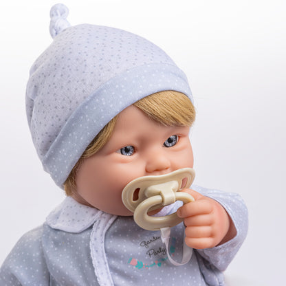 JC Toys, Down Syndrome La Baby 16 inches Soft Body Baby Doll with Blonde Hair - Realistic Features