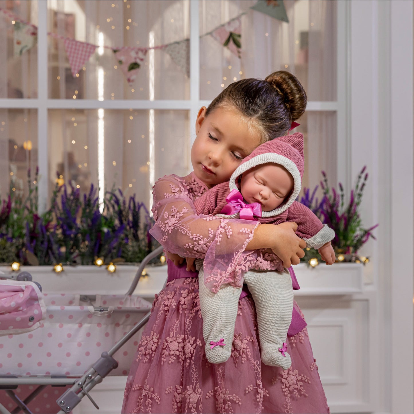 JC Toys La Baby Original Pink Collection Gift Set 17" Soft Body Closed Eyes