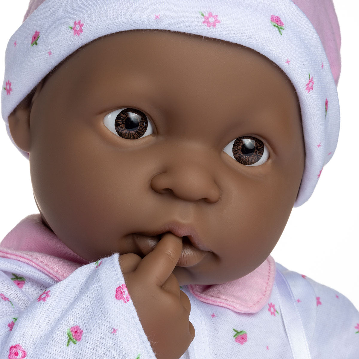 La Baby Play Doll - 20" African American Soft Body Baby Doll in baby outfit Pink w/ Pacifier