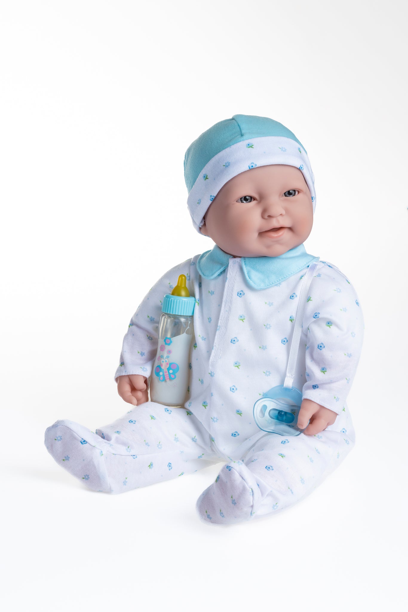 La Baby Play Doll - 20" Soft Body Baby Doll in baby outfit Blue w/ Pacifier