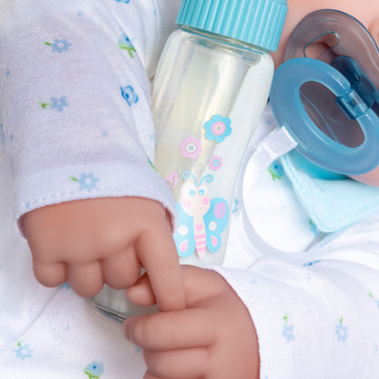 La Baby Play Doll - 20" Soft Body Baby Doll in baby outfit Blue w/ Pacifier