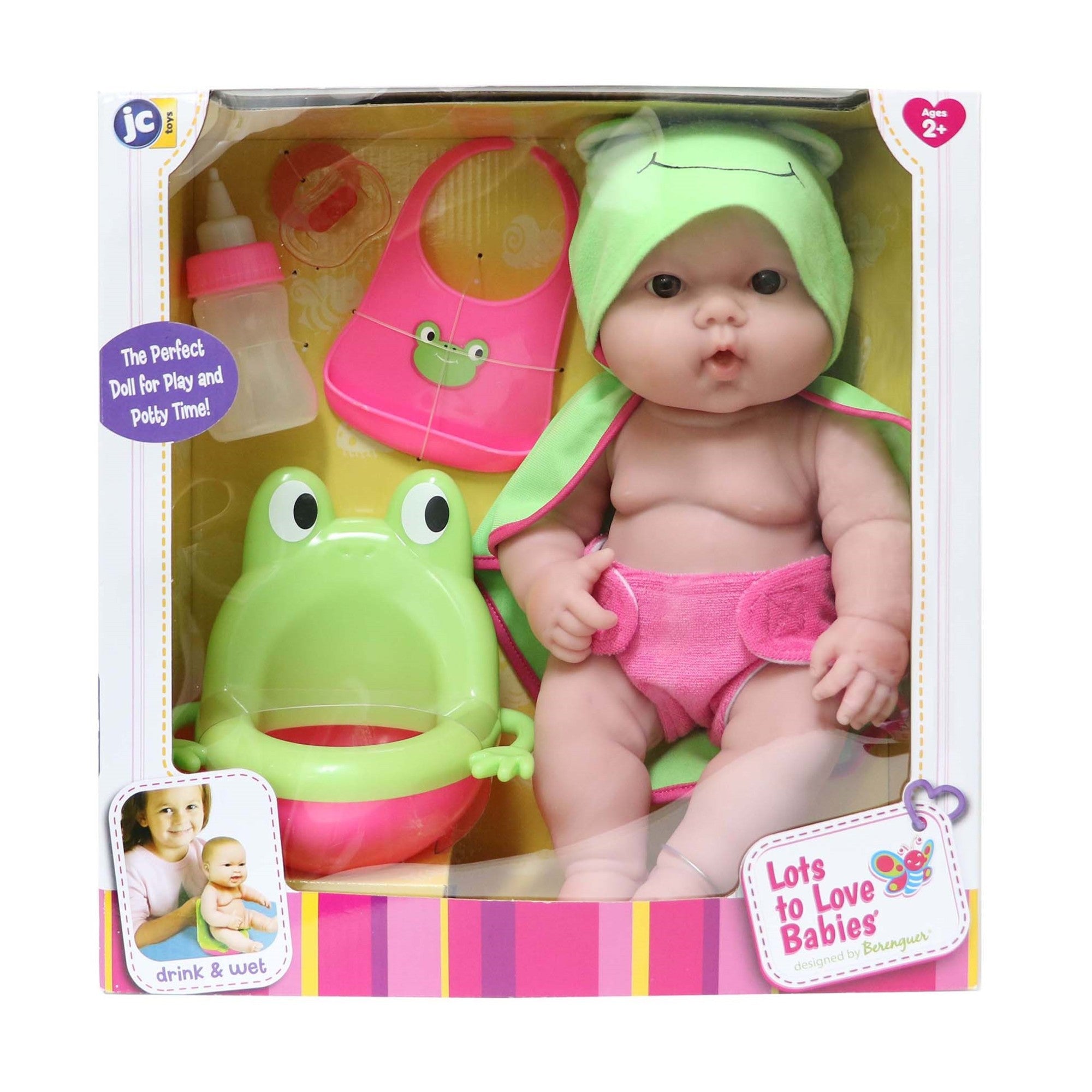 JC Toys, Lots to Love Babies | Baby Doll 14 inch | Frog Potty Gift