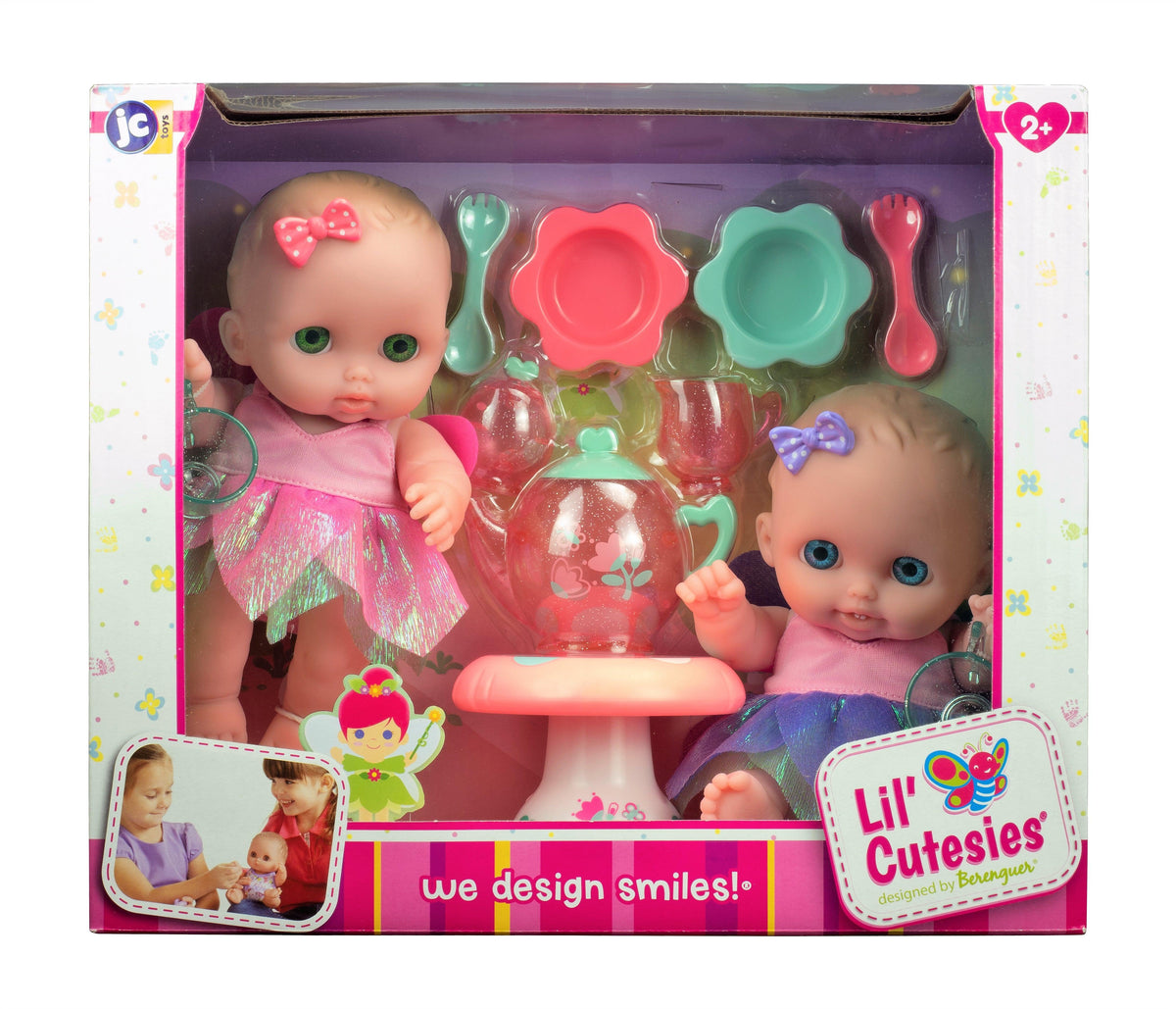 JC Toys Lil' Cutesies Ensemble cadeau de chaise haute lavable en vinyle 24 cm JC Toys Lil' Cutesies Ensemble cadeau de chaise haute lavable en vinyle 24 cm