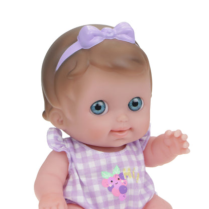 JC Toys, Lil' Cutesies 9.5 inches All Vinyl Washable Doll Rocking Crib Gift Set