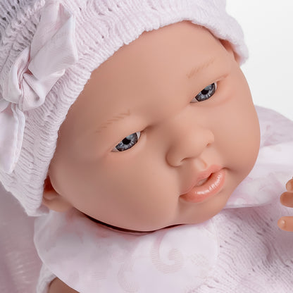 JC Toys, La Newborn 15 inch Anatomically Correct Real Girl Baby Doll Pink Outfit