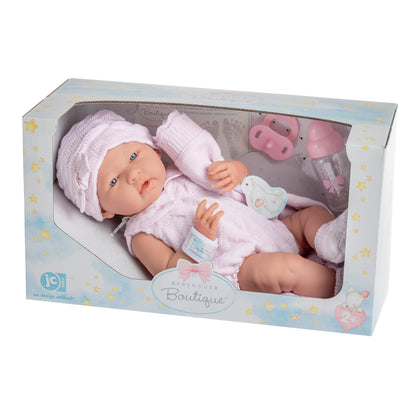 JC Toys, La Newborn 15 inch Anatomically Correct Real Girl Baby Doll Pink Outfit