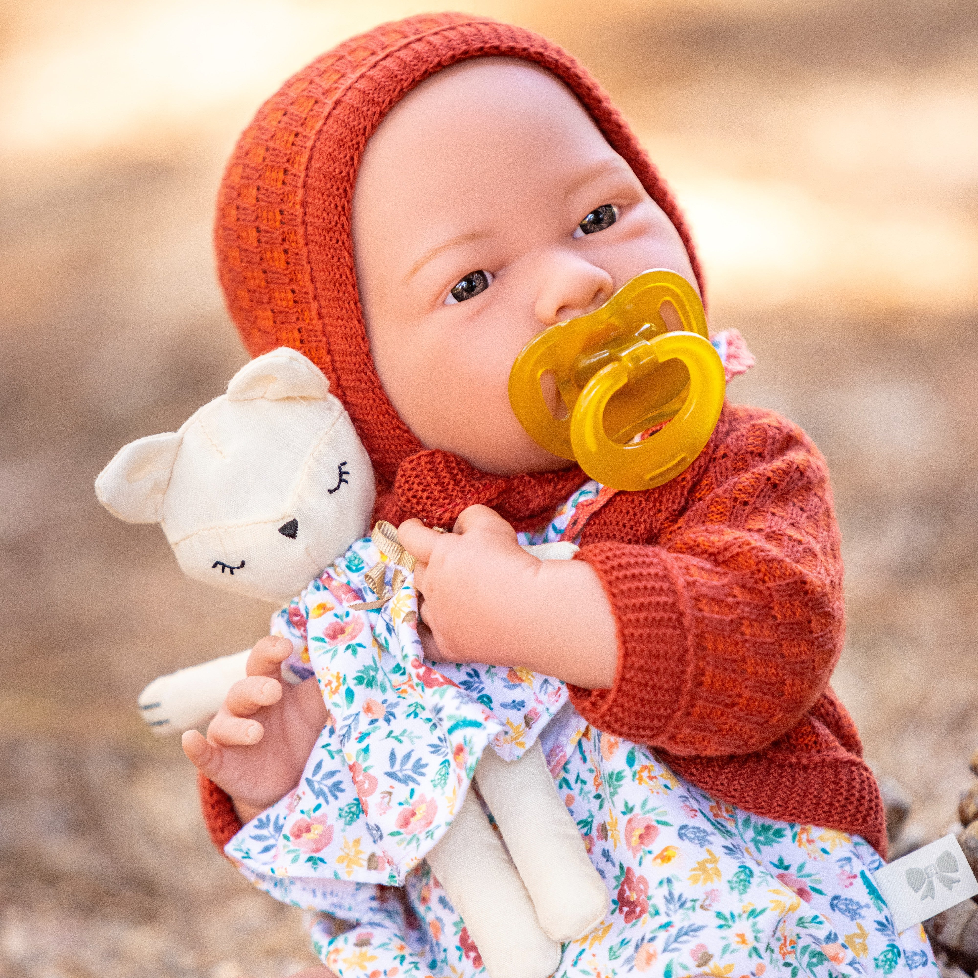 JC Toys La Newborn Anatomically Correct Real Girl Baby Doll 15 All Vinyl NATURE Collection Designed by Berenguer Ages 2