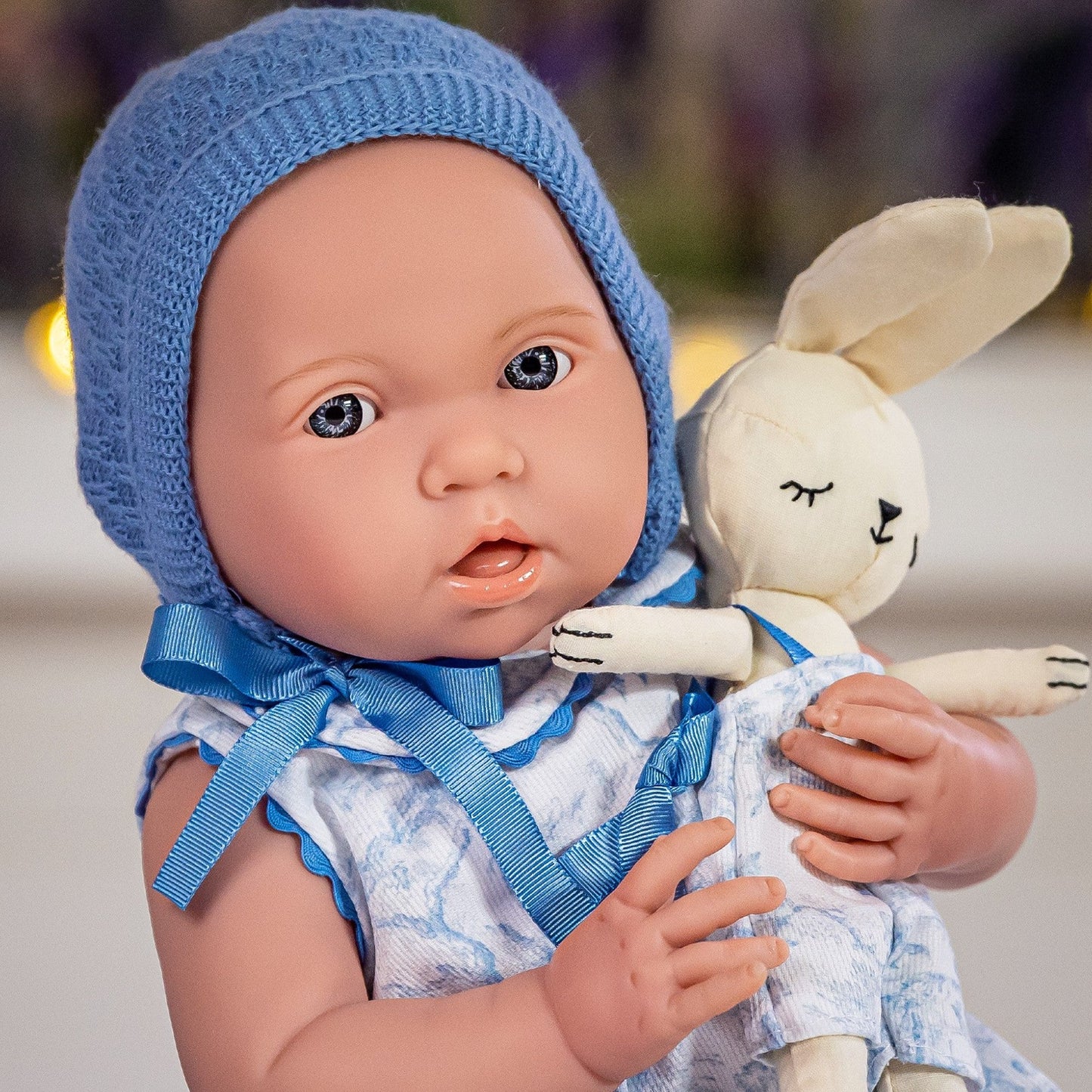 JC Toys La Newborn ROYAL Collection 15" All-Vinyl Anatomically Correct Real Boy Baby Doll Blue Gift Set Ages 2+