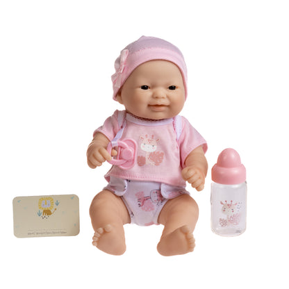 JC Toys, La Newborn 12 inches Asian All Vinyl Nursery Gift Set Doll