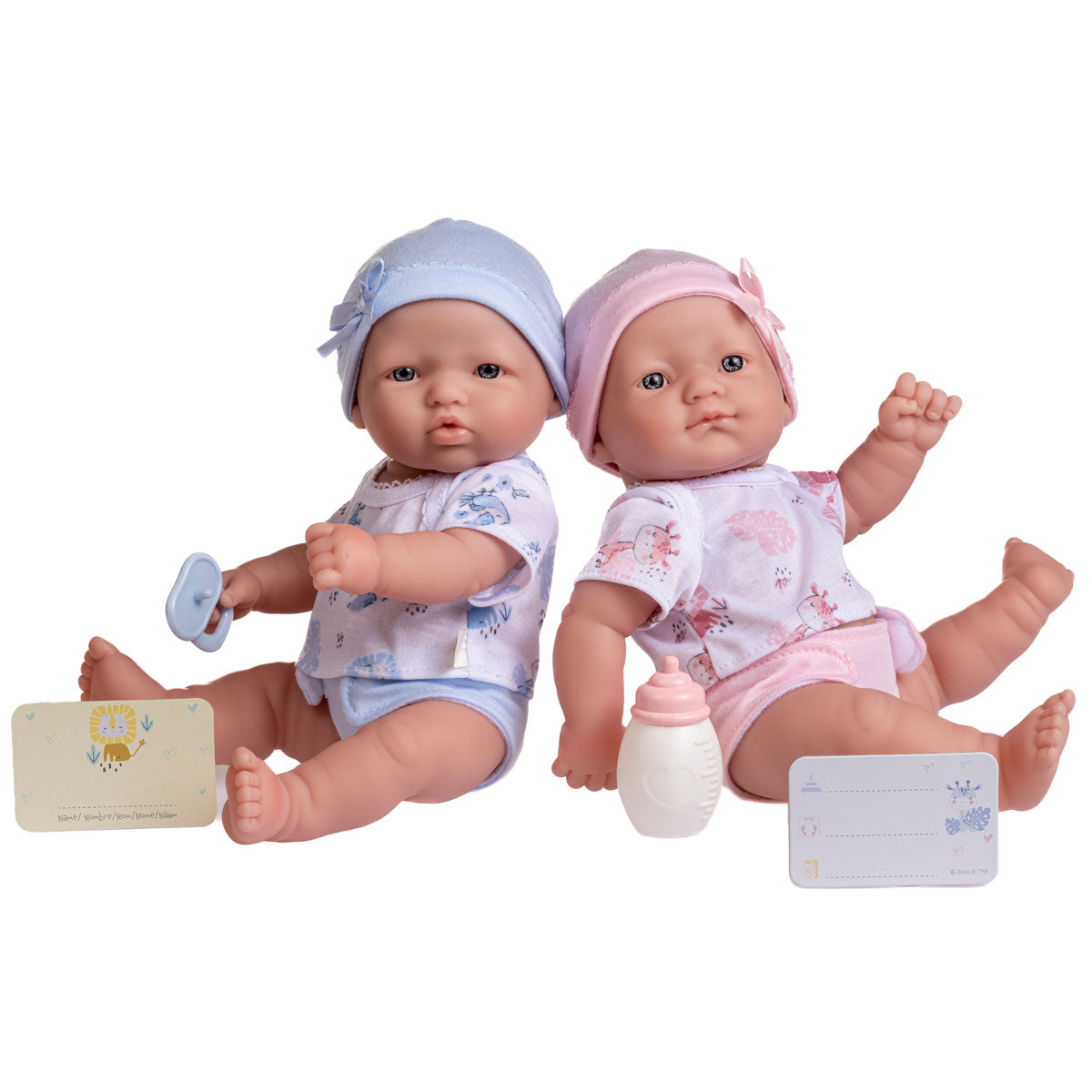 La Newborn ® All-Vinyl La Newborn TWINS w/ Accessories.