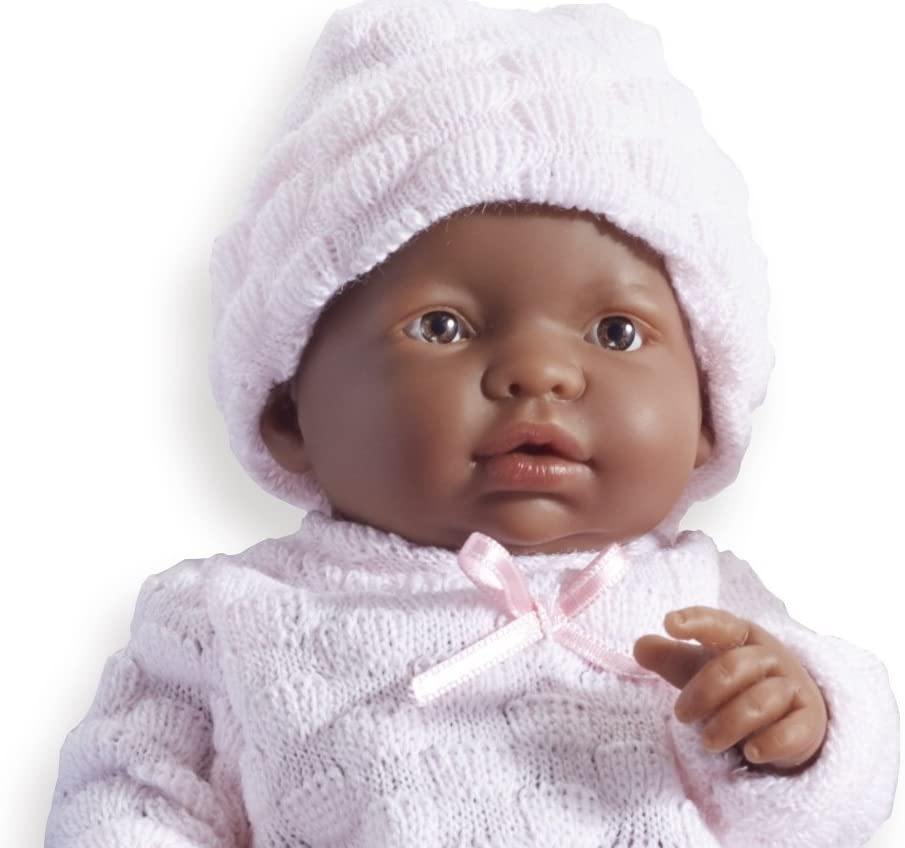 JC Toys, Mini La Newborn | African American Real Doll | Girl Baby