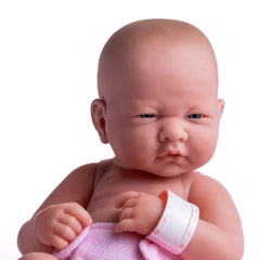 JC Toys, La Newborn Nursery 8 piece Layette Pink Baby Doll Gift Set 14 inch Lifelike Newborn Doll-Accessories-Ages 2+