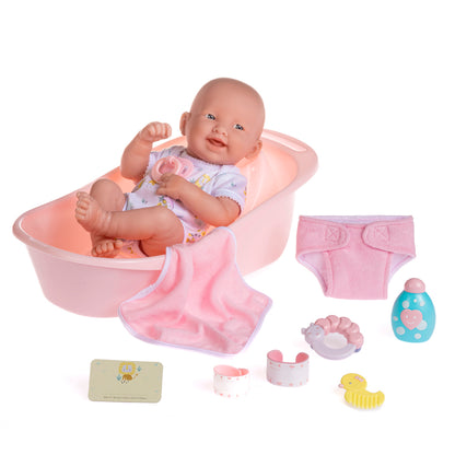 La Newborn 14 inches Deluxe Bath Time Fun Set