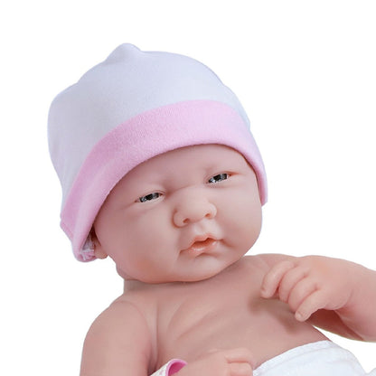 JC Toys, La Newborn 14 inch Life-Like All Vinyl Baby Doll Rocking Crib Gift Set