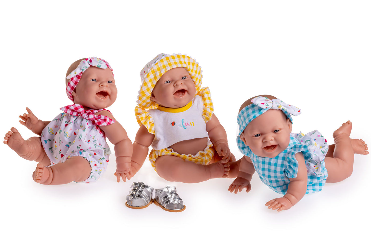 Lola Lemon Twist 14” Realistic All Vinyl Posable Play Doll "REAL GIRL"– Happy Face- Dressed in 3 Piece Fun Collection Outfit with Shoes -By Berenguer Boutique