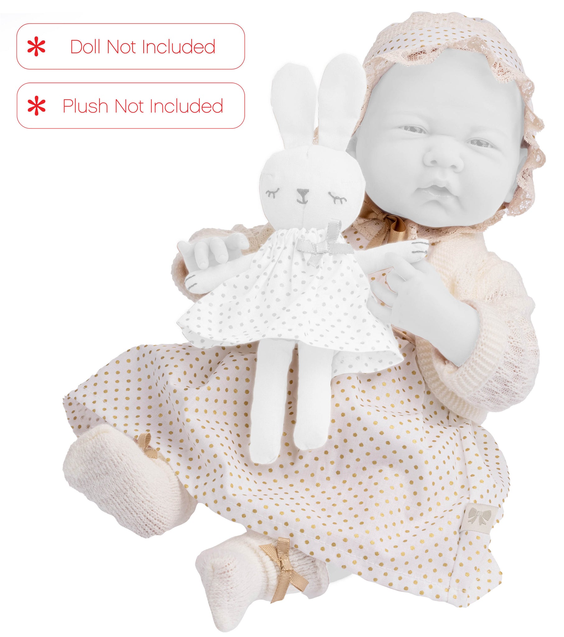 Multi Piece Royal Theme Outfit for La Newborns and other 15" Dolls (18793)