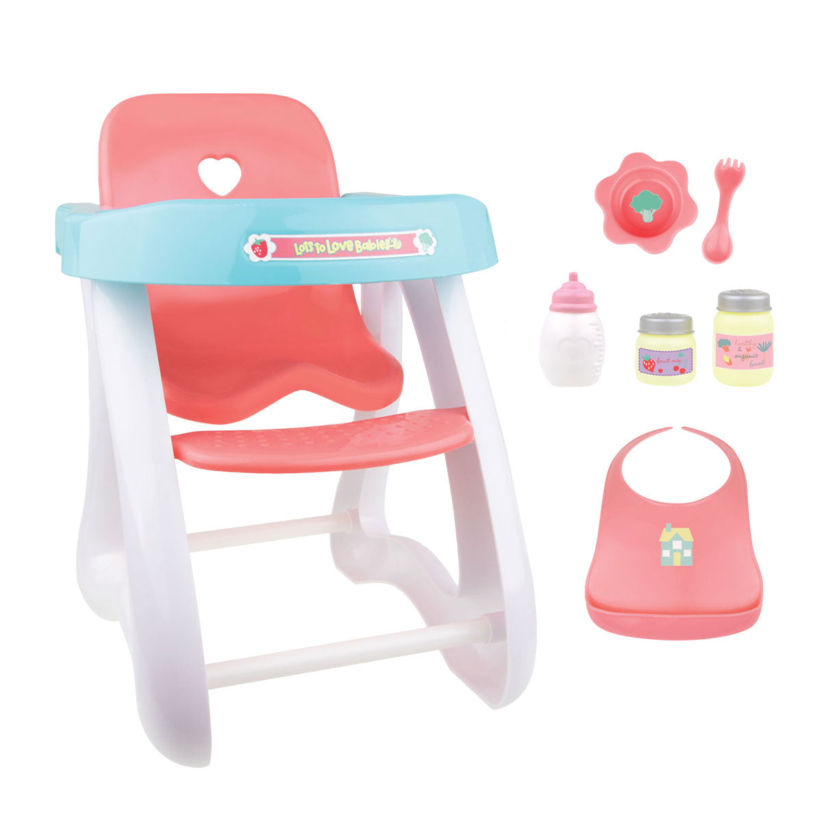 For Keeps! Highchair + Accessory Gift Set fits dolls up to 16” dolls - Ages 2+