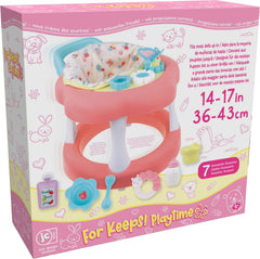For Keeps! Baby Doll Walker with play accessory for dolls up to 16