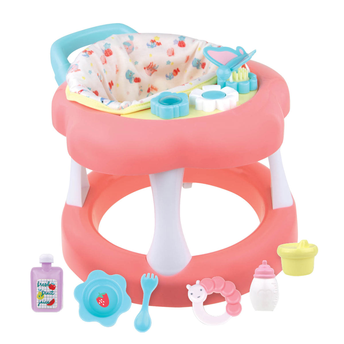 For Keeps! Baby Doll Walker with play accessory for dolls up to 16"