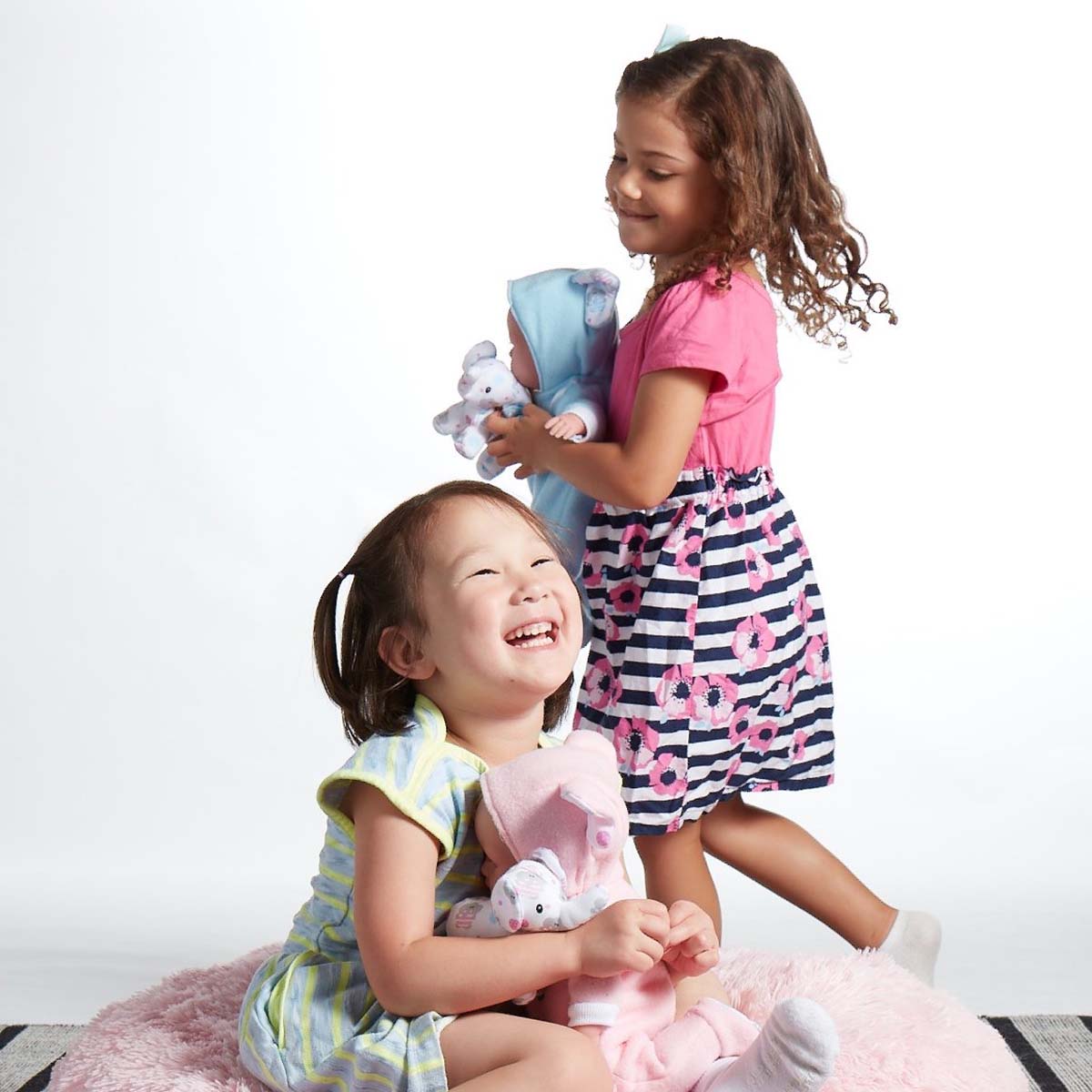 Berenguer Boutique Pink Soft Body 15" Baby Doll Open/Close Eyes w/Play Elephant For Children 2+