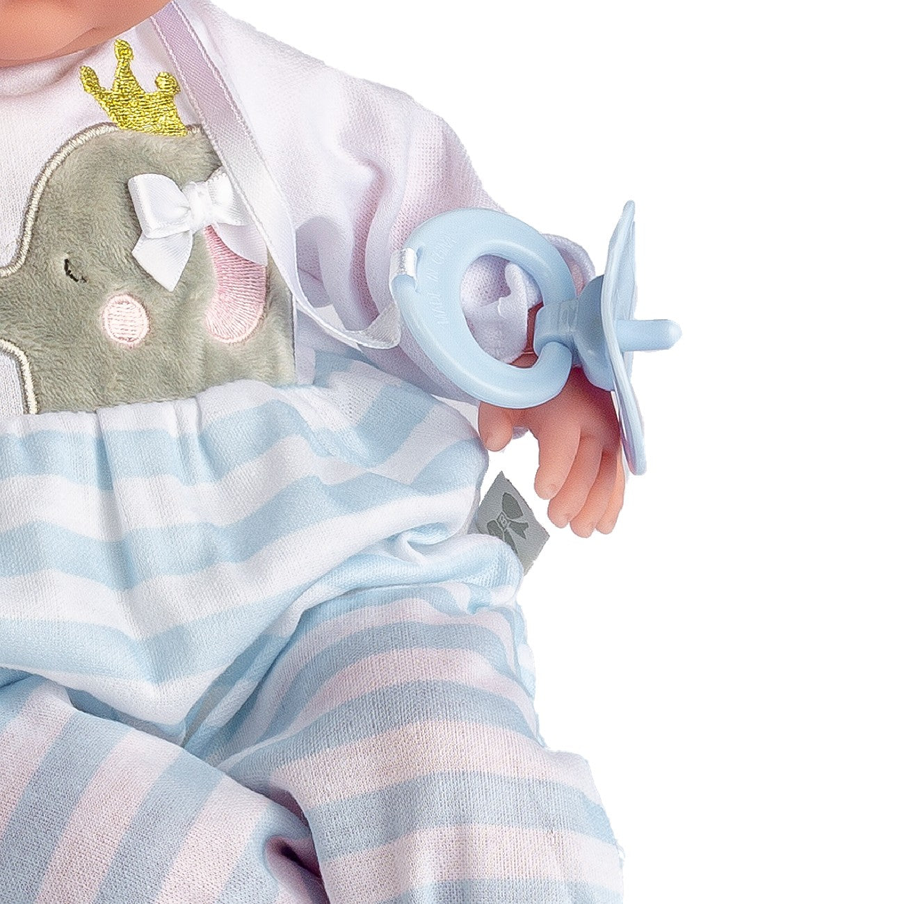 Berenguer Boutique 15" Realistic Soft Body Baby Doll Open/Close Eyes 10 Pcs. Set | Blue | Ages 2+