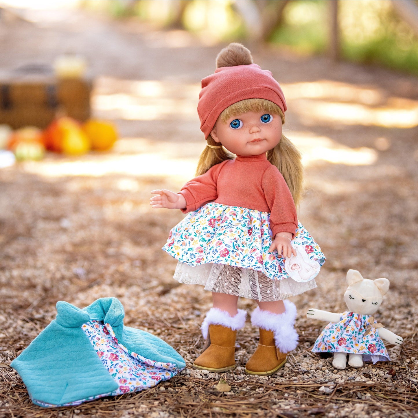 JC Toys Chloe 15" Nature Collection Fashion Doll Long Blonde Hair All vinyl Posable Doll