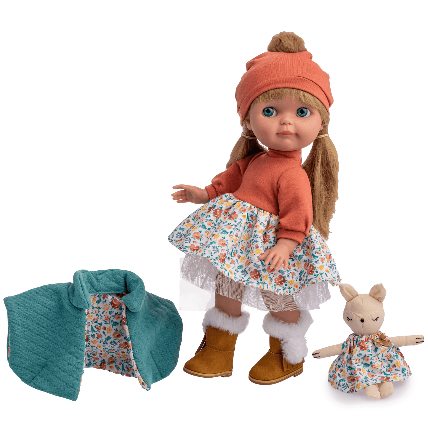 JC Toys Chloe 15" Nature Collection Fashion Doll Long Blonde Hair All vinyl Posable Doll