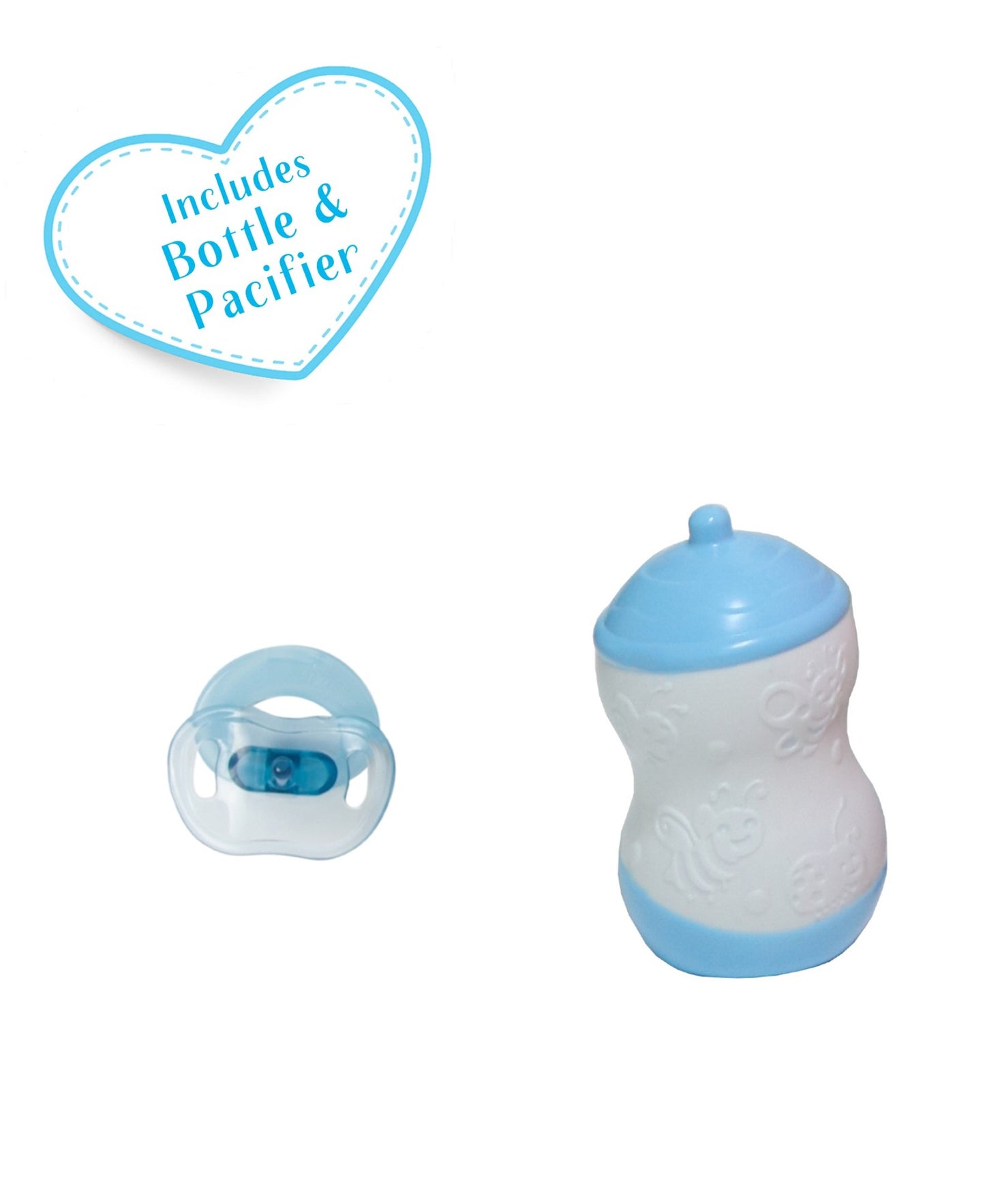 JC Toys, Lots to Cuddle Babies Soft Body Baby Doll 20 inches in Blue Outfit