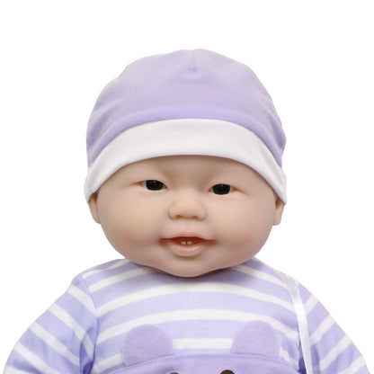 JC Toys, Lots to Cuddle Babies Asian Soft Body Baby Doll 20 inches - Purple