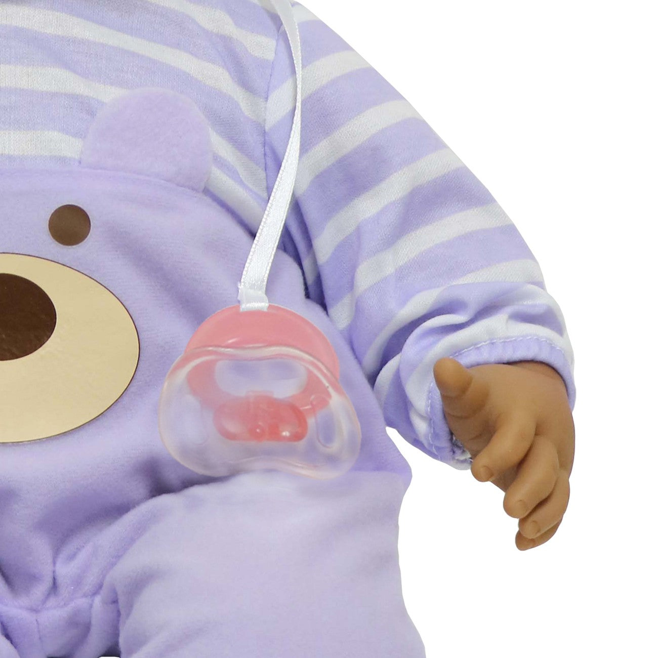 JC Toys, Lots to Cuddle Babies Hispanic Soft Body Baby Doll 20 in -Purple outfit