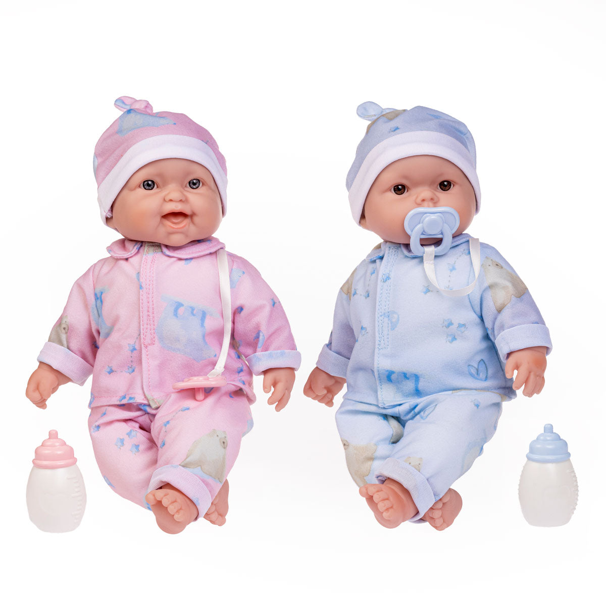 JC Toys, Lots to Cuddle Babies 13 inches Like life Twins Soft Body Baby Dolls