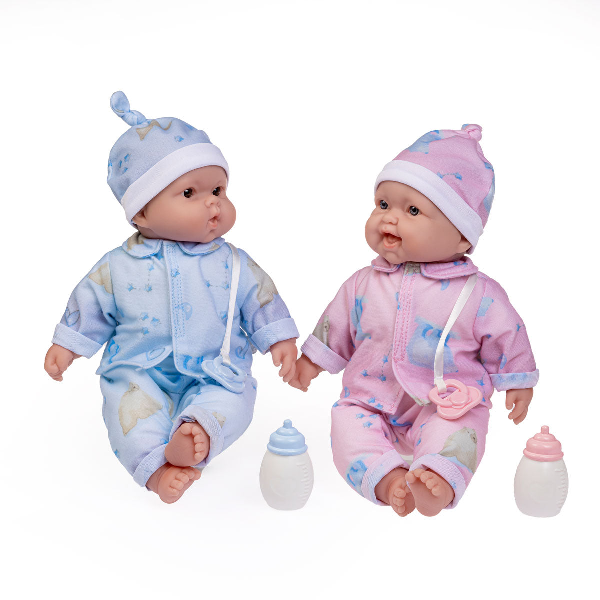 JC Toys, Lots to Cuddle Babies 13 inches Like life Twins Soft Body Baby Dolls