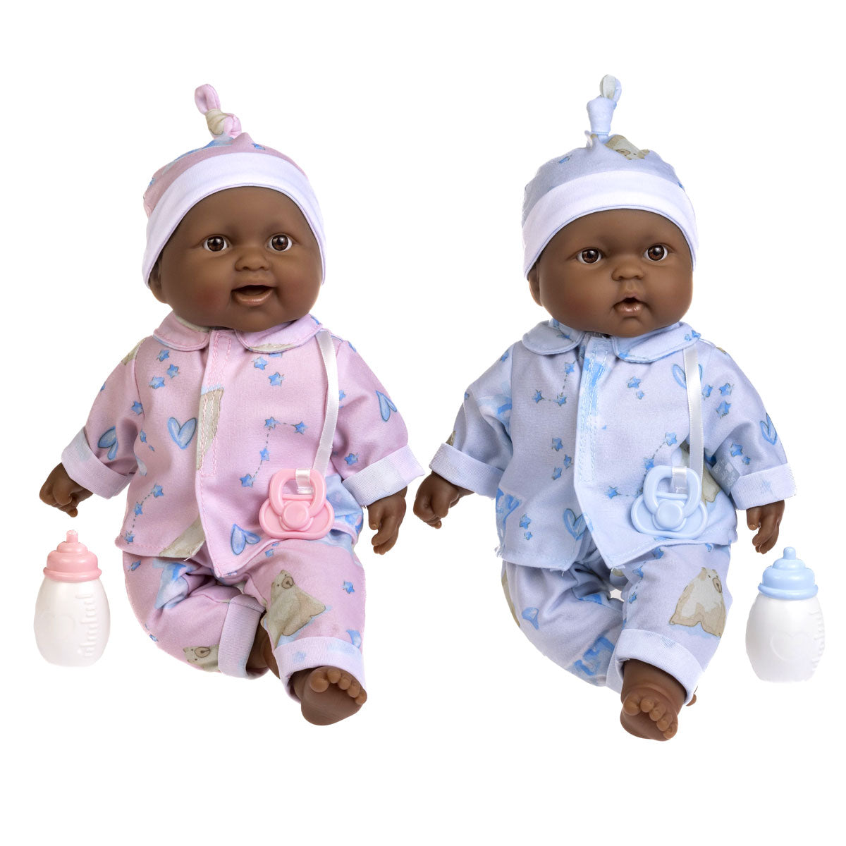 Lots to Cuddle Babies 13" Twins African American Soft Body Baby Dolls