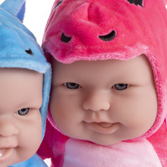 Lots to Cuddle Babies ® Soft Body Baby Doll TWINS in Assorted Animal Outfits w/ Accessories and Pacifier.